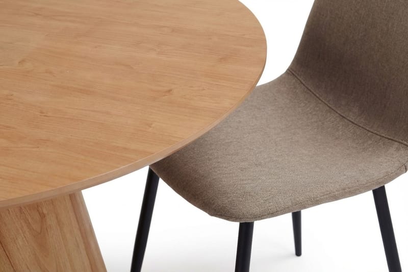 Siena Matgrupp runt 130 cm Ek med 6 Nibe Matstolar - Ek - Möbler - Matplats - Matgrupp & matbord med stolar