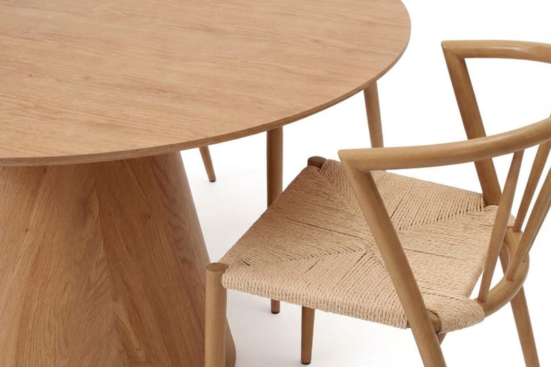 Siena Matgrupp runt 130 cm Ek med 6 Winston Matstolar - Ek - Möbler - Matplats - Matgrupp & matbord med stolar