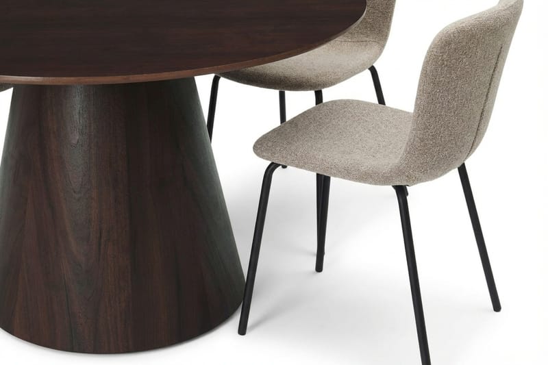 Siena Matgrupp runt 130 cm Rökt Ek med 6 Katy Matstolar - Rökt ek - Möbler - Matplats - Matgrupp & matbord med stolar
