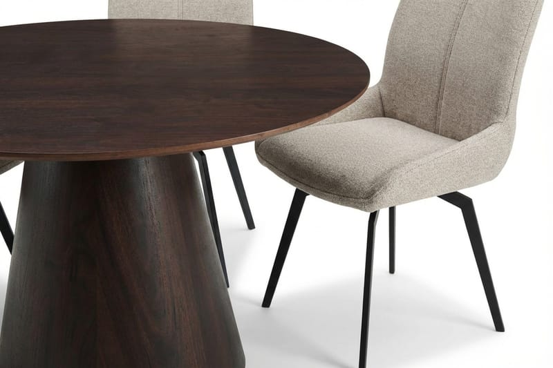 Siena Matgrupp runt 130 cm Rökt Ek med 6 Mora Matstolar - Rökt ek - Möbler - Matplats - Matgrupp & matbord med stolar