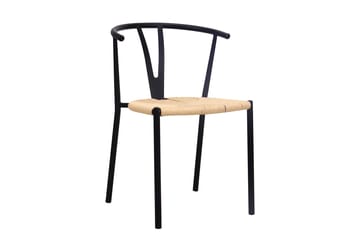 Siena Matgrupp runt 130 cm Svart med 6 Elysia Matstolar - Svartlaserad ek - Möbler - Matplats - Matgrupp & matbord med stolar