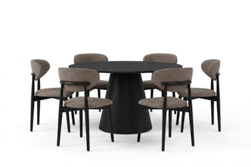 130 cm - Svartlaserad ek