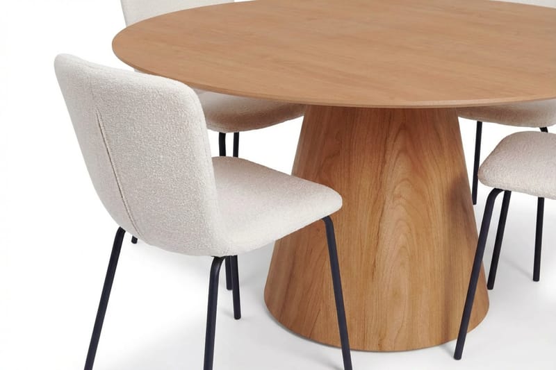 Siena Matgrupp runt 150 cm Ek med 6 Katy Matstolar - Ek - Möbler - Matplats - Matgrupp & matbord med stolar