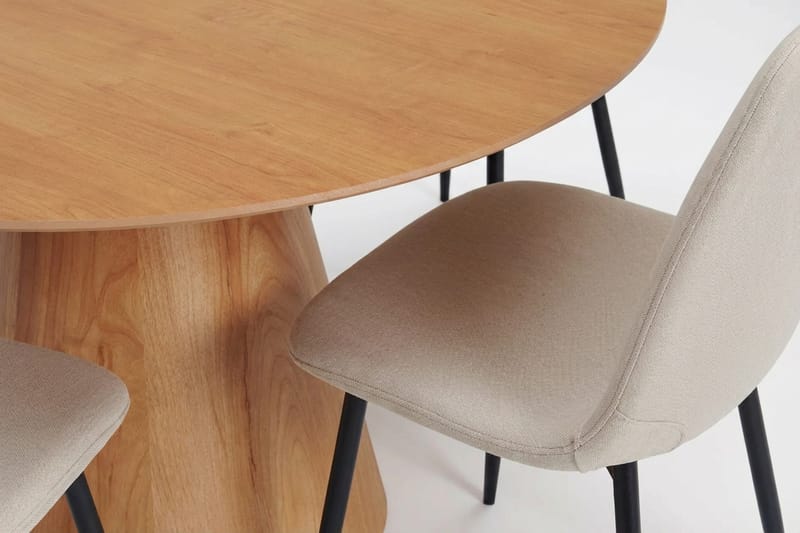 Siena Matgrupp runt 150 cm Ek med 6 Nibe Matstolar - Ek - Möbler - Matplats - Matgrupp & matbord med stolar