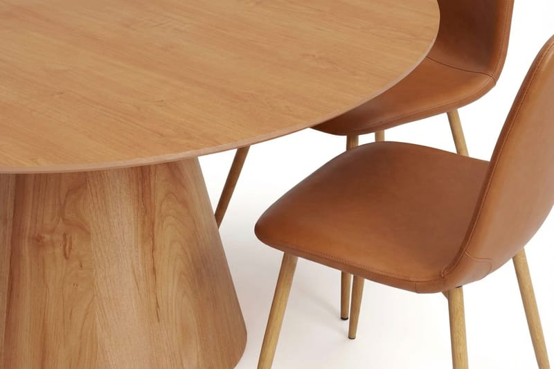 Siena Matgrupp runt 150 cm Ek med 6 Nibe Matstolar - Ek - Möbler - Matplats - Matgrupp & matbord med stolar