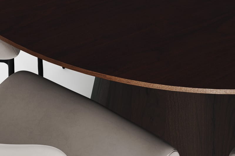 Siena Matgrupp runt 150 cm Rökt Ek med 6 Elsie Matstolar - Rökt ek/Beige - Möbler - Matplats - Matgrupp & matbord med stolar