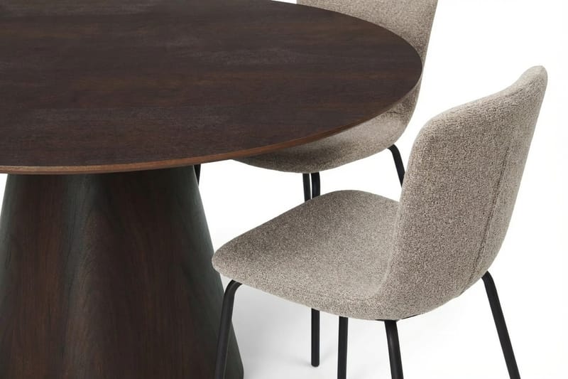 Siena Matgrupp runt 150 cm Rökt Ek med 6 Katy Matstolar - Rökt ek - Möbler - Matplats - Matgrupp & matbord med stolar