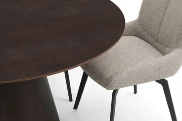 Siena Matgrupp runt 150 cm Rökt Ek med 6 Mora Matstolar - Rökt ek - Möbler - Matplats - Matgrupp & matbord med stolar