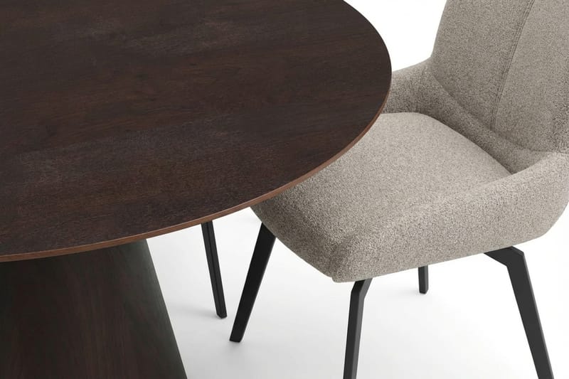 Siena Matgrupp runt 150 cm Rökt Ek med 6 Mora Matstolar - Rökt ek - Möbler - Matplats - Matgrupp & matbord med stolar