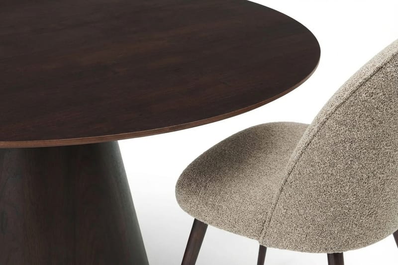Siena Matgrupp runt 150 cm Rökt Ek med 6 Nibe Plus Matstolar - Rökt ek - Möbler - Matplats - Matgrupp & matbord med stolar