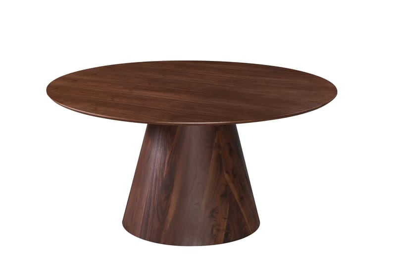 Siena Matgrupp runt 150 cm Valnöt med 6 Elsie Matstolar - Valnöt/Ljusgrå - Möbler - Matplats - Matgrupp & matbord med stolar