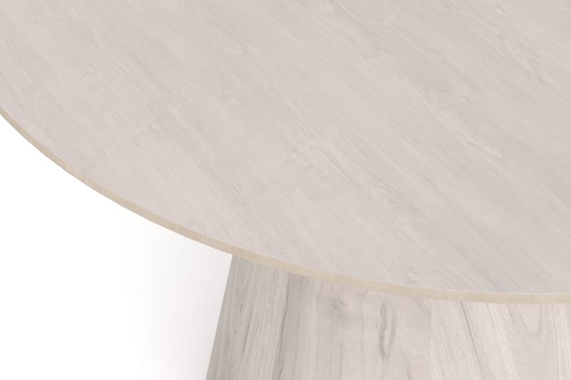 Siena Runt Matbord 130 cm i Trä med Vitlaserad Ek-utseende - Vit - Möbler - Matplats - Matbord & köksbord