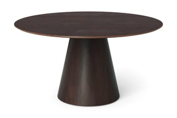Siena Runt Matbord 150 cm i Trä med Rökt Ek-utseende - Mörkbrun - Möbler - Matplats - Matbord & köksbord