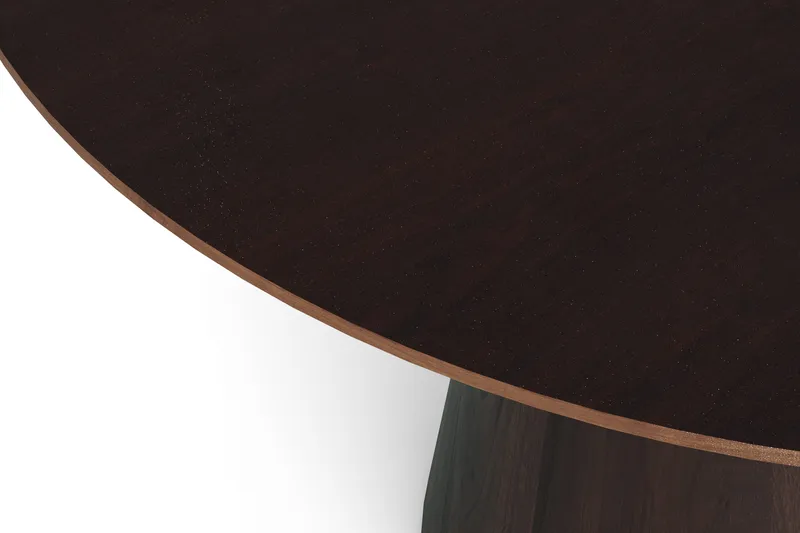 Siena Stort Matbord Runt 150cm Fanér - Mörkbrun Rökt ek - Möbler - Matplats - Matbord & köksbord