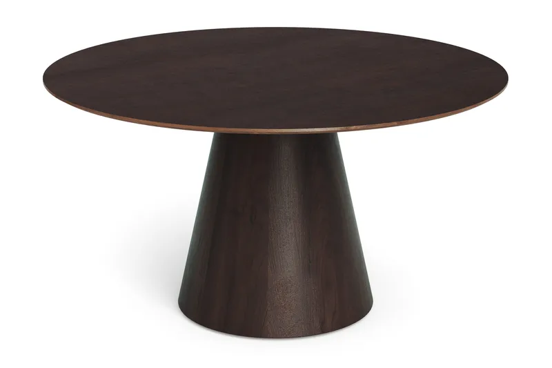 Siena Stort Matbord Runt 150cm Fanér - Mörkbrun Rökt ek - Möbler - Matplats - Matbord & köksbord