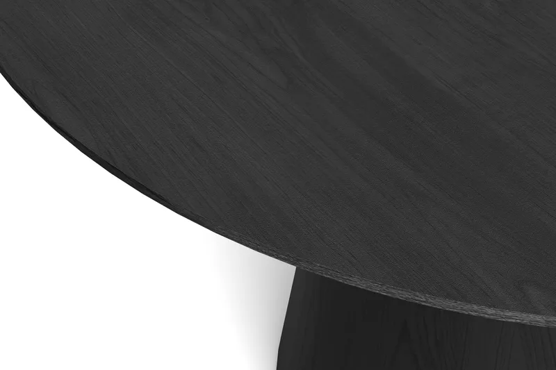 Siena Stort Matbord Runt 150cm Fanér - Svart - Möbler - Matplats - Matbord & köksbord