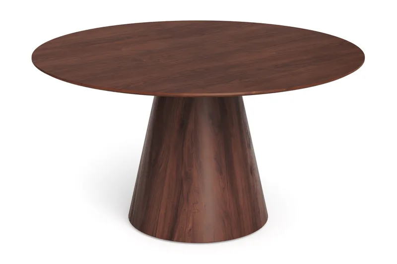 Siena Stort Matbord Runt 150cm Fanér - Valnöt - Möbler - Matplats - Matbord & köksbord