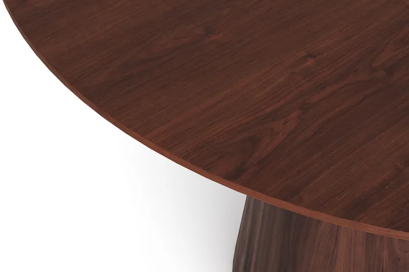 Siena Stort Matbord Runt 150cm Fanér - Valnöt - Möbler - Matplats - Matbord & köksbord