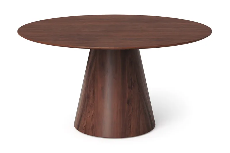 Siena Stort Matbord Runt 150cm Fanér - Valnöt - Möbler - Matplats - Matbord & köksbord