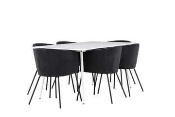 Silar Matbord 180x90 cm med 6 Berit Karmstol - Möbler - Matplats - Matgrupp & matbord med stolar