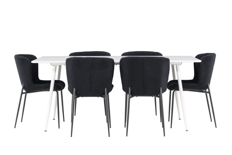 Silar Matbord 180x90 cm med 6 Modesto Matstol - Möbler - Matplats - Matgrupp & matbord med stolar