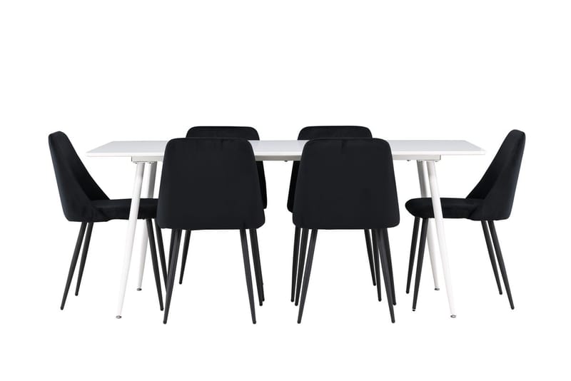 Silar Matbord 180x90 cm med 6 Night Matstol - Möbler - Matplats - Matgrupp & matbord med stolar