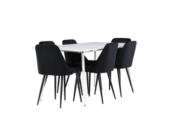 Silar Matbord 180x90 cm med 6 Night Matstol - Möbler - Matplats - Matgrupp & matbord med stolar