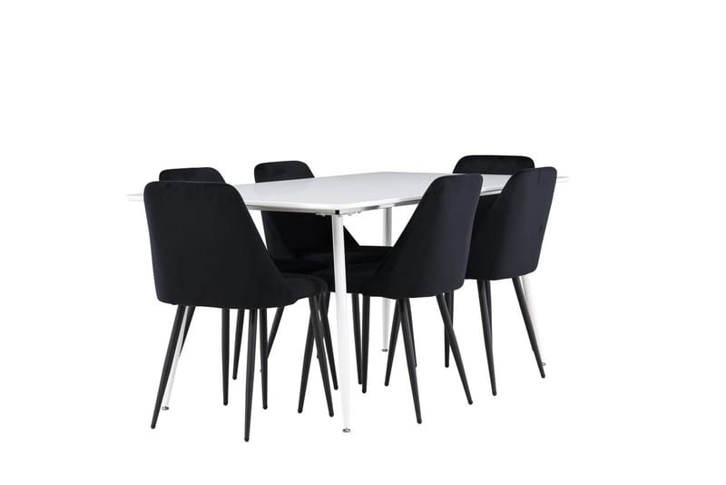 Silar Matbord 180x90 cm med 6 Night Matstol - Möbler - Matplats - Matgrupp & matbord med stolar
