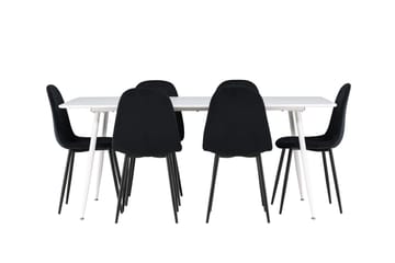 Silar Matbord 180x90 cm med 6 Polar Köksstol - Möbler - Matplats - Matgrupp & matbord med stolar