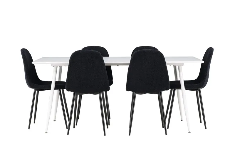 Silar Matbord 180x90 cm med 6 Polar Matstol - Möbler - Matplats - Matgrupp & matbord med stolar