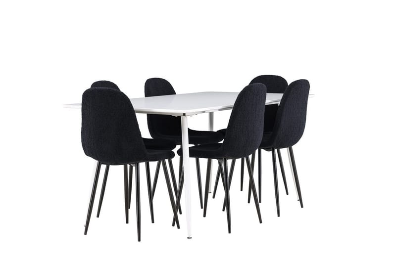 Silar Matbord 180x90 cm med 6 Polar Matstol - Möbler - Matplats - Matgrupp & matbord med stolar