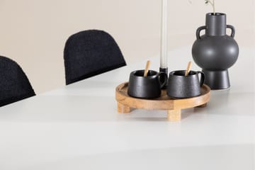 Silar Matgrupp 180 cm Rektangulär med 6 Polar stolar - Vit/Svart - Möbler - Matplats - Matgrupp & matbord med stolar