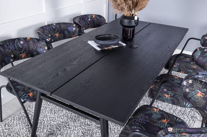 Sleek Matbord 195 cm Förlängningsbart med 6 Arrow Fåtölj - Möbler - Matplats - Matgrupp & matbord med stolar