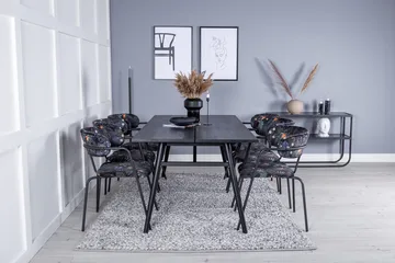 Sleek Matbord 195 cm Förlängningsbart med 6 Arrow Fåtölj - Möbler - Matplats - Matgrupp & matbord med stolar