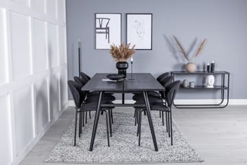 Sleek Matbord 195 cm Förlängningsbart med 6 Vault Matstol - Möbler - Matplats - Matgrupp & matbord med stolar