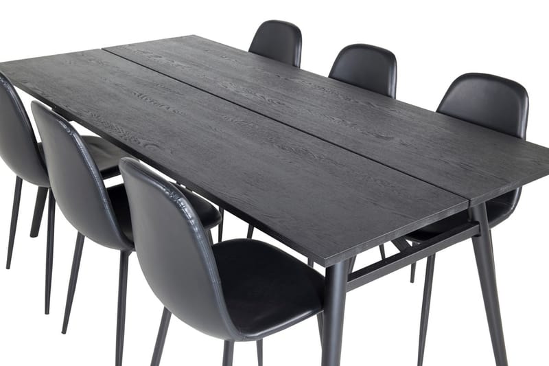 Sleek Matbord 195 cm Förlängningsbart med 6 Polar Köksstol - Möbler - Matplats - Matgrupp & matbord med stolar
