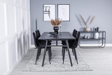 Sleek Matbord 195 cm Förlängningsbart med 6 Polar Matstol - Möbler - Matplats - Matgrupp & matbord med stolar