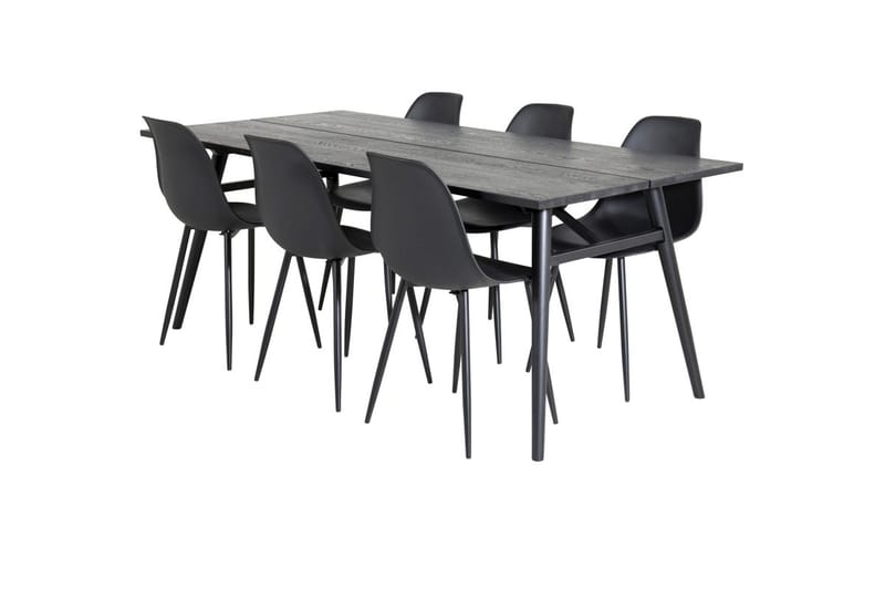 Sleek Matbord 195 cm Förlängningsbart med 6 Polar Matstol - Möbler - Matplats - Matgrupp & matbord med stolar