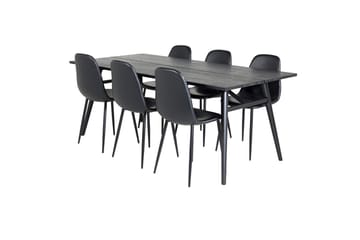 Sleek Matbord 195 cm Förlängningsbart med 6 Polar Köksstol - Möbler - Matplats - Matgrupp & matbord med stolar