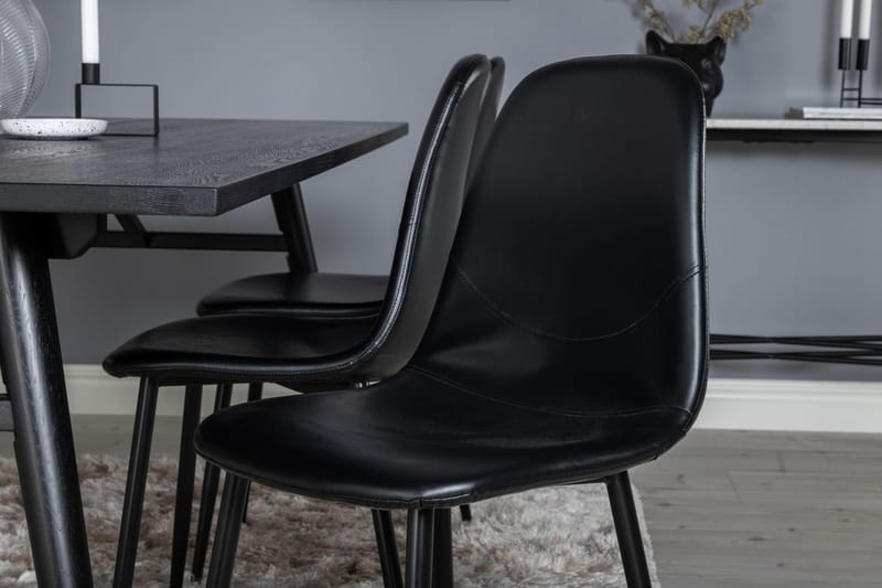 Sleek Matbord 195 cm Förlängningsbart med 6 Polar Köksstol - Möbler - Matplats - Matgrupp & matbord med stolar