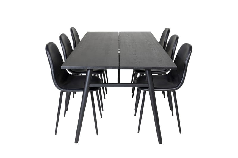 Sleek Matbord 195 cm Förlängningsbart med 6 Polar Köksstol - Möbler - Matplats - Matgrupp & matbord med stolar