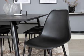 Sleek Matbord 195 cm Förlängningsbart med 6 Polar Matstol - Möbler - Matplats - Matgrupp & matbord med stolar