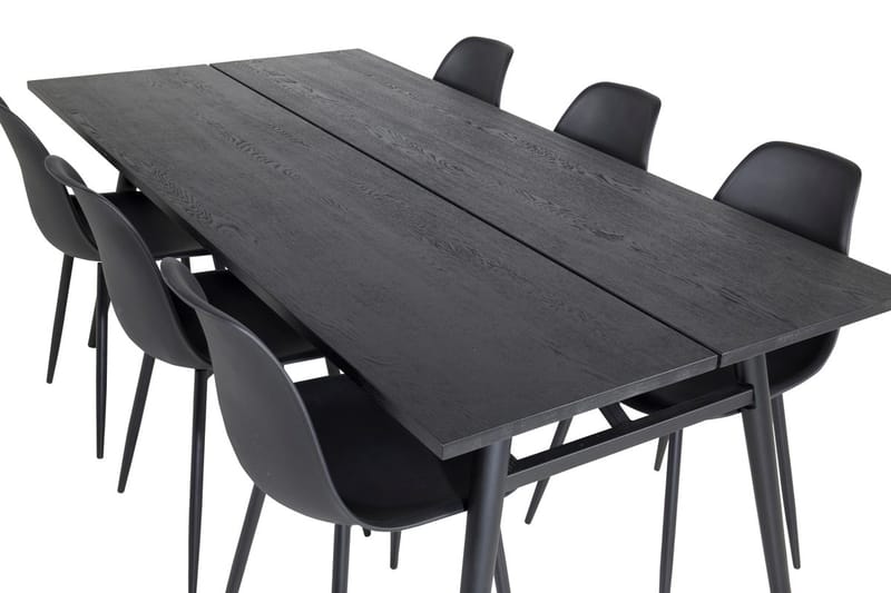 Sleek Matbord 195 cm Förlängningsbart med 6 Polar Matstol - Möbler - Matplats - Matgrupp & matbord med stolar