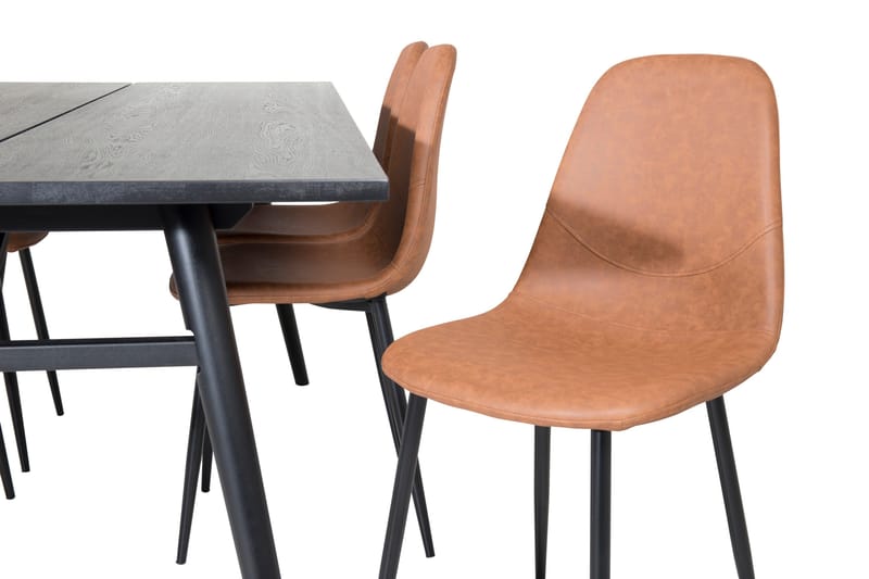 Sleek Matgrupp Förlängningsbar 195 cm Rektangulär med 6 Polar stolar - Möbler - Matplats - Matgrupp & matbord med stolar