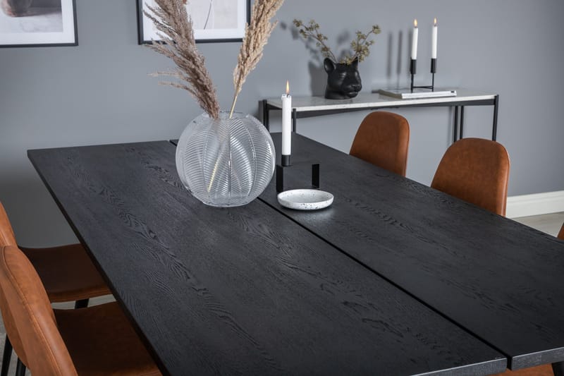 Sleek Matgrupp Förlängningsbar 195 cm Rektangulär med 6 Polar stolar - Möbler - Matplats - Matgrupp & matbord med stolar