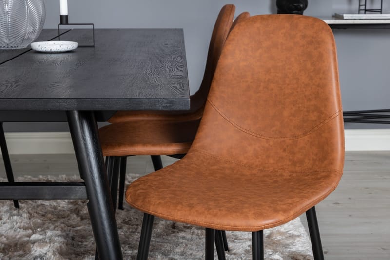 Sleek Matgrupp Förlängningsbar 195 cm Rektangulär med 6 Polar stolar - Möbler - Matplats - Matgrupp & matbord med stolar