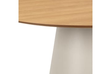 Soli Runt Matbord 120 cm med Ek- och Metallutseende - Brun - Möbler - Matplats - Matbord & köksbord