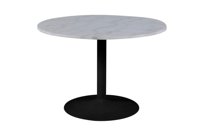 Stabby Matgrupp Rund 110 cm + 4 st Matstolar - Svart/Vit/Beige - Möbler - Matplats - Matgrupp & matbord med stolar