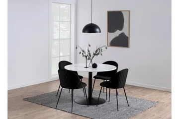 Stabby Runt Matbord 110 cm i Marmor - Vit - Möbler - Matplats - Matbord & köksbord