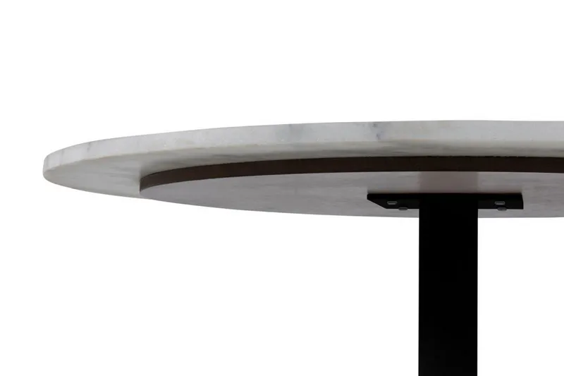 Stabby Runt Matbord 110 cm i Marmor - Vit - Möbler - Matplats - Matbord & köksbord